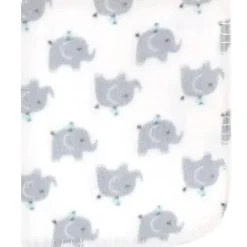 Baby Vision Manta de lã estampada 2 unidades, elefantes Hot