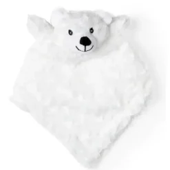 Rose Textiles Manta de segurança de pelúcia de pelúcia rosa bebê urso têxtil branco Hot