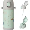 Marcus u0026 Marcus Marcus & Marcus - Straw & Spout Insulated Water Bottle, Olive Green New