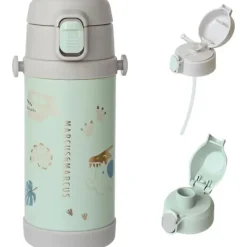 Marcus u0026 Marcus Marcus & Marcus - Straw & Spout Insulated Water Bottle, Olive Green New