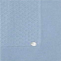 Martin Aranda - Baby Blanket Knit Montefioralle One Size Celeste Bebé New