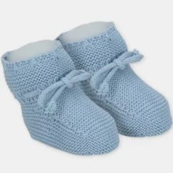 Martin Aranda - Baby Booties Knit Montefioralle, Azul Océano Hot