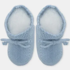 Martin Aranda - Baby Booties Knit Montefioralle, Celeste Bebé Sale