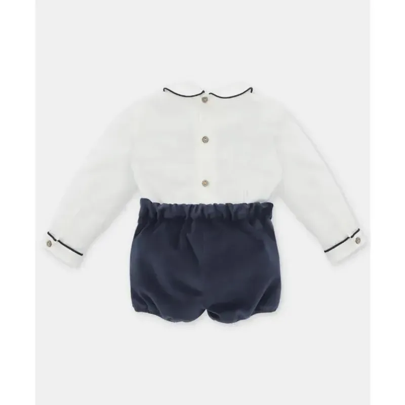 martin_aranda__baby_boy_s_SKUG3OzkewT_1.webp Martin Aranda - Baby Boy Set Shirt & Boys Shorts With Suspenders Velour Dark Blue Hot