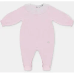 Martin Aranda - Baby Footie Interlock Basic, Rosa Bebé Hot