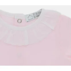 Martin Aranda - Baby Footie Interlock Basic, Rosa Bebé Hot