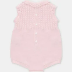 Martin Aranda - Baby Girl Short Knit Romper Airola, Lavanda New