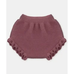 Martin Aranda - Baby Girl Separate Knit Bloomer Plum, Light Pink Online