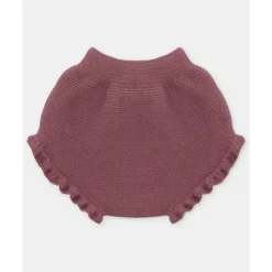 Martin Aranda - Baby Girl Separate Knit Bloomer Plum, Light Pink Online