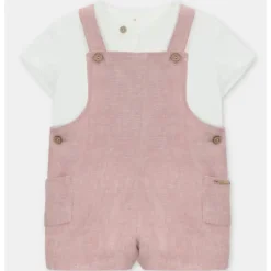 Martin Aranda - Baby Set Shirt & Overall Woven Fabric Siena, Arena Best