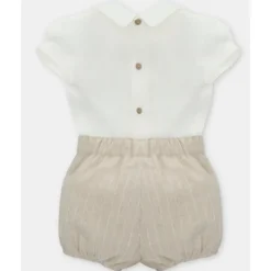 Martin Aranda - Baby Set Shirt & Bloomer Woven Fabric Firenze, Arena Clearance
