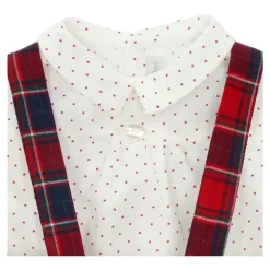 Martin Aranda - Conjunto Camisa e Bloomer Woven Boy Natale, Vermelho/Branco Sale