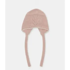 Martin Aranda - Gorro Bebê Malha Lin, Rosa Pastel Hot