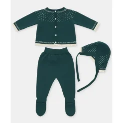 Martin Aranda - Take Me Home Set Sweater, Leggings & Bonnet Dark Blue Best