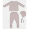 Martin Aranda - Take Me Home Set Sweater, Leggings & Bonnet Dolcezza, Light Pink Clearance