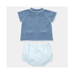 Martin Aranda - Conjunto curto 2Pk Polo e Bloomer Noto, Azul Francia Clearance