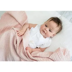 Mary Meyer - Lulujo Waffle Blanket, Ballet Slipper Best