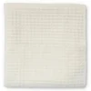 Mary Meyer - Lulujo Waffle Blanket, Cream Vanilla Fashion