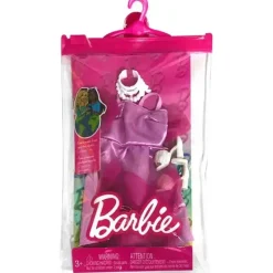 Fisher-Price Mattel - Barbie Moda E Acessórios Vestido Rosa E Salto Fashion