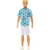 Mattel - Boneca Barbie Ken Fashionista, cabelo loiro e camiseta de cacto Best