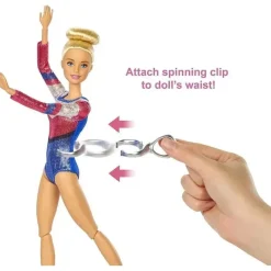 Fisher-Price Mattel - Brinquedo de Ginástica Barbie com Boneca New
