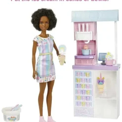 Fisher-Price Mattel - Conjunto Barbie Sorveteria com Boneca Morena Sale