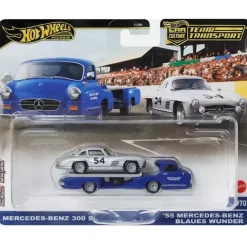 Mattel - Equipe Transporte '55 Mercedes-Benz Blaues Wunder e Mercedes-Benz 300 Sl Discount