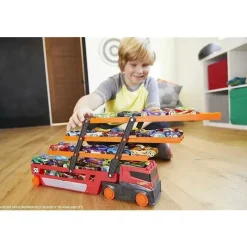 Fisher-Price Mattel - Hot Wheels Mega Hauler com 6 níveis expansíveis Clearance