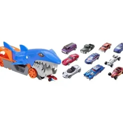 Fisher-Price Mattel - Hot Wheels Shark Chomp Transporter Playset Sale