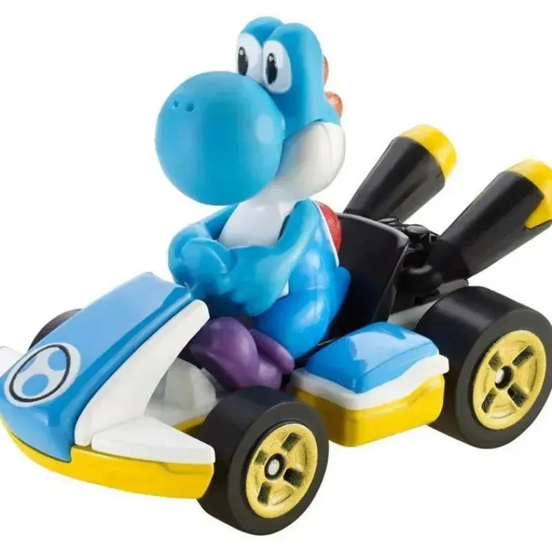 mattel__hw_mario_kart_azu_SKUyJCXYDKP_0.webp Mattel - Hw Mario Kart, azul claro Yoshi Standard Kart Online