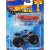 Mattel - Hw Mt Die-Cast & Truck Race Ace And Crushed Sedan - Sudden Stop Hot