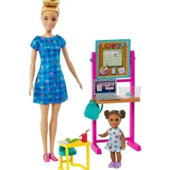 Fisher-Price Mattel - Tema Barbie Professora com Boneca Loira Hot