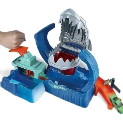 Mattel Hot Wheels City Color mudança de cor Robo Shark Jump Frenzy Play Set Sale