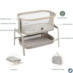 Maxi-Cosi - Berço de cabeceira Iora Classic Aveia Best