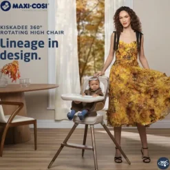 Maxi-Cosi - Cadeira alta giratória Kiskadee 360 ​​Kindred Collection, Onyx Heritage Discount