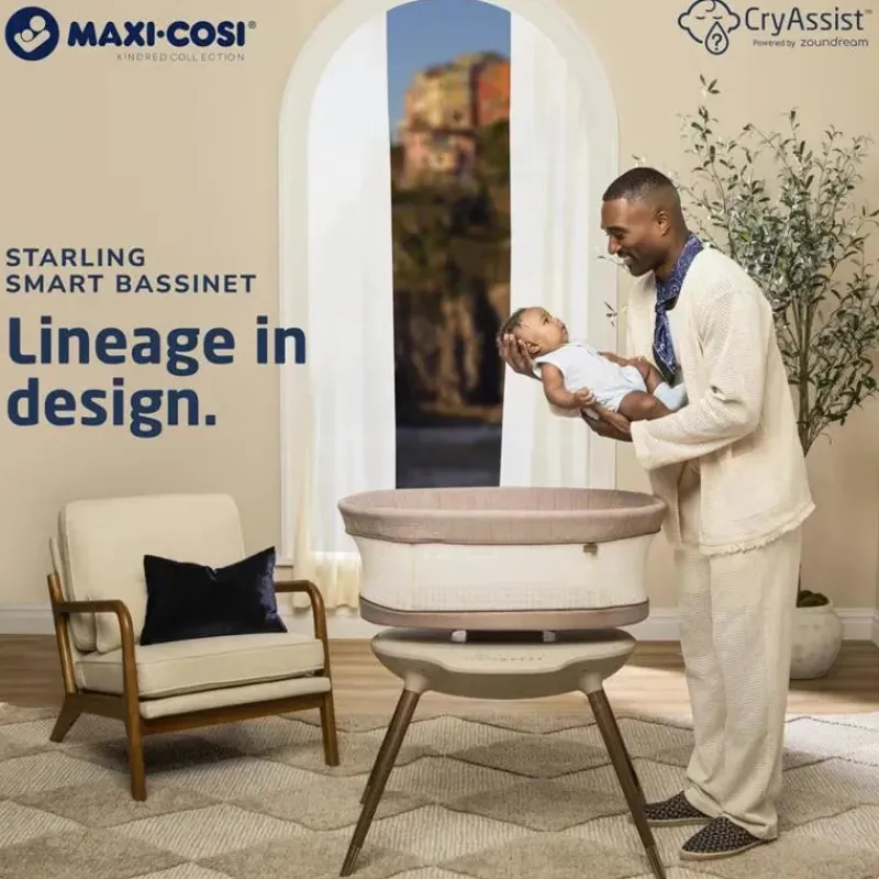 maxicosi__starling_smart__SKUSdzQoTbG_3.webp Maxi-Cosi - Starling Smart Bassinet Coleção Kindred, Patrimônio Natural Best