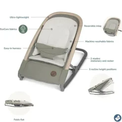 Maxi-Cosi - Tecla Kori 2 em 1, Verde Clássico Clearance