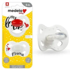 Medela - chupeta de bebê 2 unidades, meu amor e eu amo mamãe Online