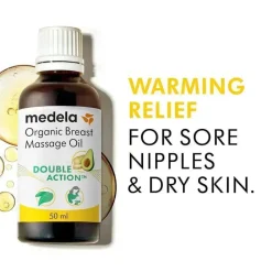 Medela - óleo orgânico de massagem mamária para mães que amamentam Outlet
