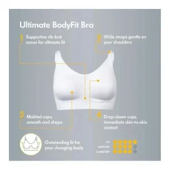Medela - Sutiã Ultimate Bodyfit para Maternidade e Enfermagem, Preto Clearance