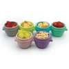 Melii - 6 recipientes de armazenamento de comida para bebê Snap &amp; Go com tampa, 2 onças Hot