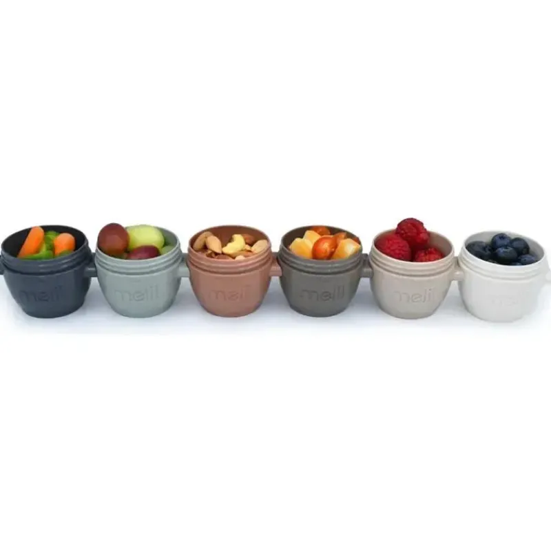 melii___recipientes_de_ar_SKUH4719olA_1.webp Melii - 6 recipientes de armazenamento de comida para bebês Snap & Go com tampa, tons de terra, 2 onças Sale