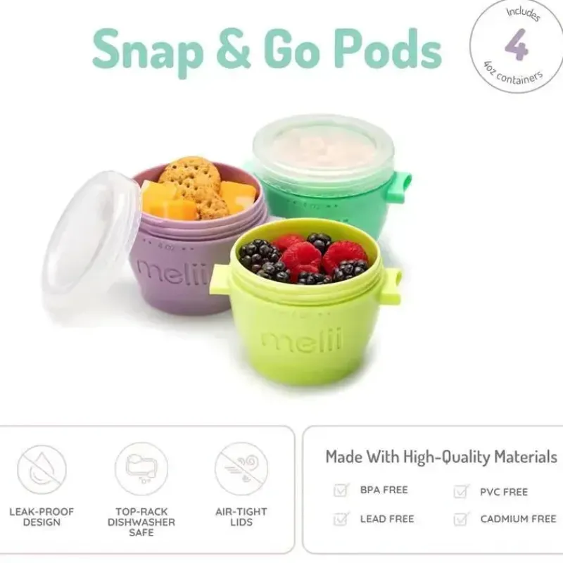 melii___recipientes_de_ar_SKUYNEzHBcp_1.webp Melii - 4 recipientes de armazenamento de comida para bebês Snap & Go com tampa, 4 onças Sale