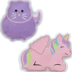 Melii - bolsas de gelo em gel, 2 unidades, mantém almoços e lanches frescos, reutilizáveis, unicórnio e gato Clearance