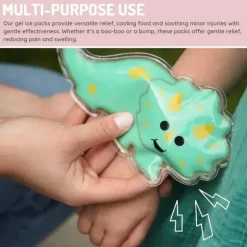 Melii - bolsas de gelo em gel, 2 unidades, mantém almoços e lanches frescos, reutilizáveis, Dino & Shark Online