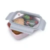 Melii - Caixa Bento com Compartimentos Removíveis, 800ml, Rosa Roxo Cinza Outlet