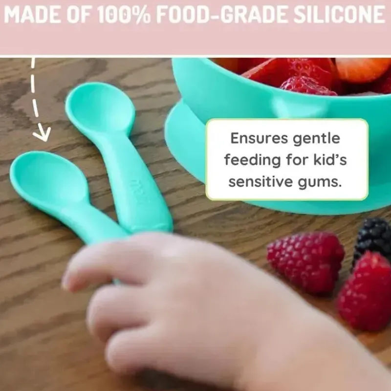 melii__colheres__silicone_SKUhumnvK19_4.webp Melii - colheres 100% silicone, alimentação para bebês e crianças pequenas, sem BPA, conjunto de 4 peças, tubarão, dinossauro, buldogue e urso Online