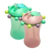 Melii - Copo com canudinho de palha Abacus 2Pk, menta/rosa Clearance