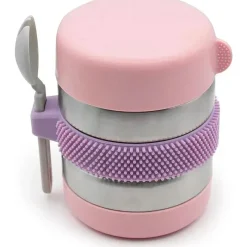 Melii - Jarra para alimentos de aço inoxidável, 10,1 onças, parede dupla, isolada a vácuo, rosa, roxo, cinza Online