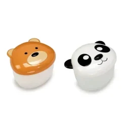 Melii - 2Pk Bear &amp; Panda Snack Container Fashion